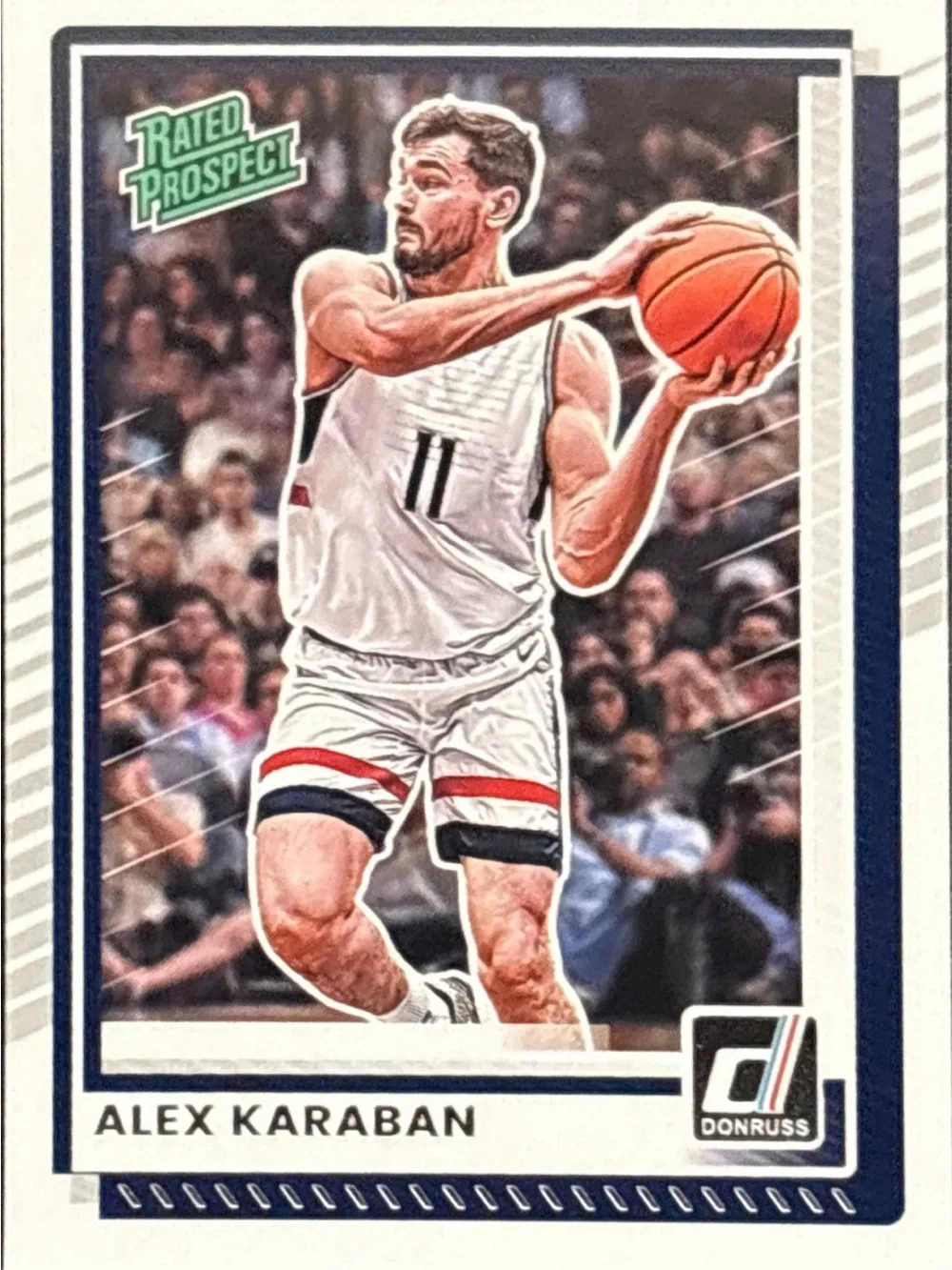 Panini Donruss Alex Karaban Rated Prospect Basketball Trading Card